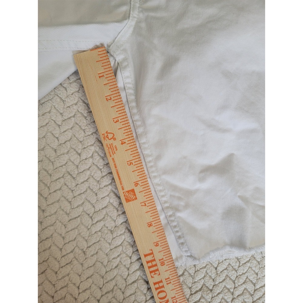 Levi's 511 White Cut-Off Distressed Shorts Mens Size 34x11 White Denim - Picture 2 of 8